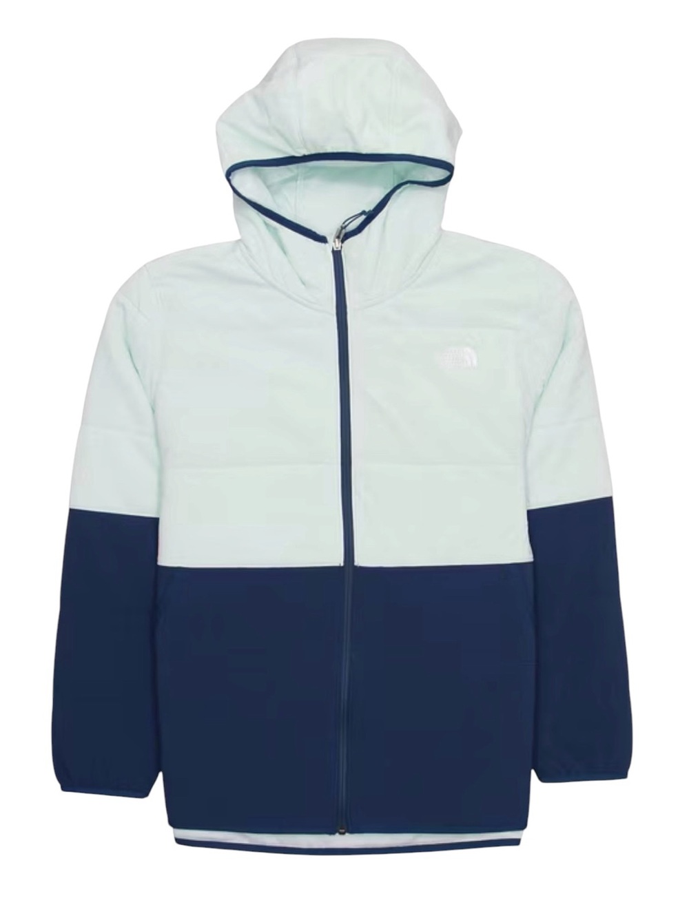 The North Face Mountain Heatseeker Insulated Colorblock Jacket Blue Large NWOT